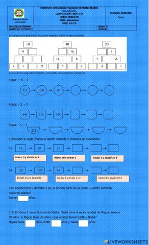 Olimpiadas matemàticas 4º