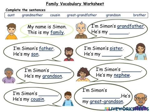 Family Vocabulary