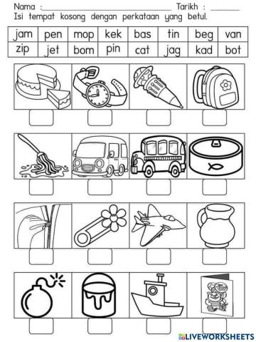 Isikan perkataan yang betul