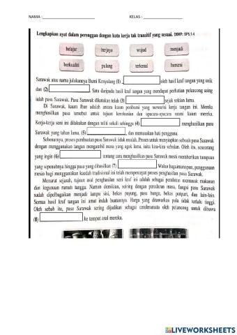 Kata kerja tak transitif