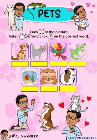 Pets (Look, listen and click)