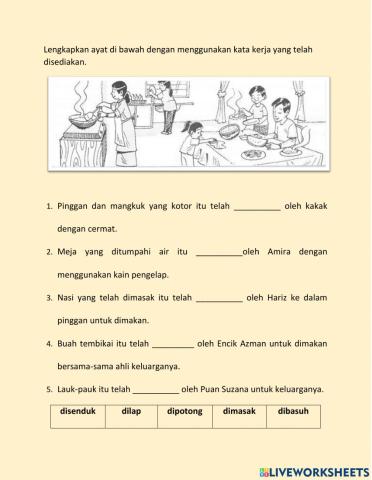 Kata kerja pasif tahun 3