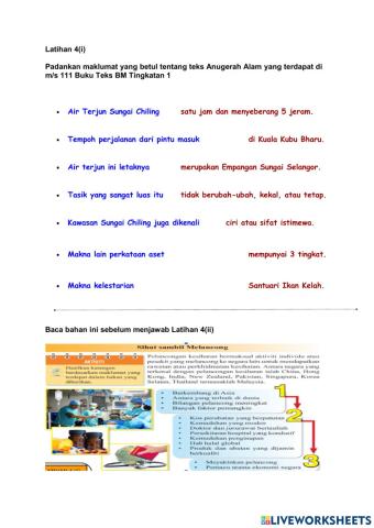 Latihan BM Tingkatan 1