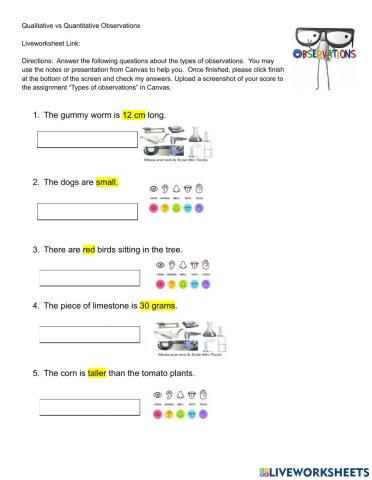 -Types of observations