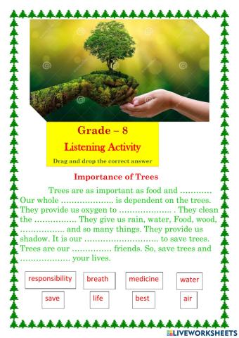 Important of trees