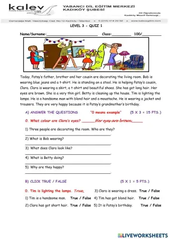 Level 3 Quiz 1 summer