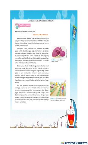 Latihan 1 Bahasa Indonesia Tema A