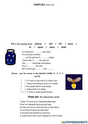 Fireflies - Owl City (Song)