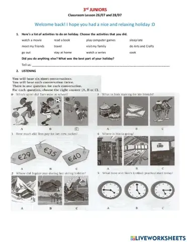 3rd Jrs - 26-07 and 28-07