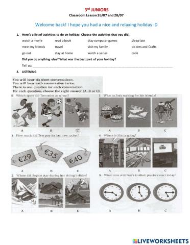 3rd Jrs - 26-07 and 28-07