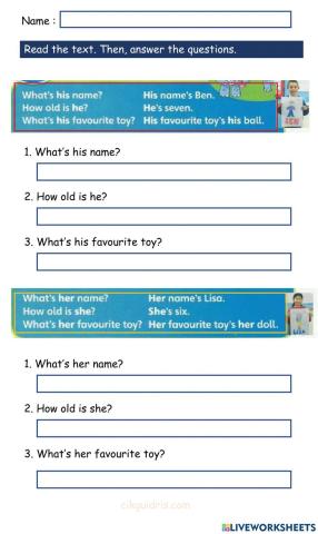 English Year 1 Page 23