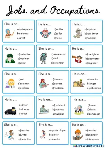 Jobs and Occupations