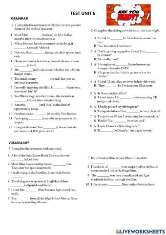 Level 2 - Test Unit 6