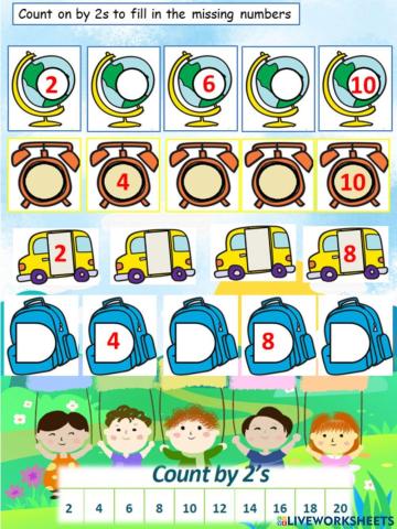 Count in twos