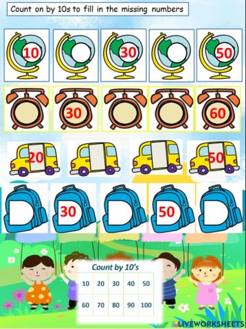Count in 10s