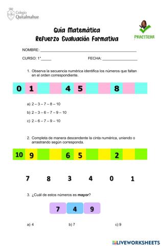 Refuerzo para Evaluación
