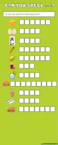 Can you spell ... food