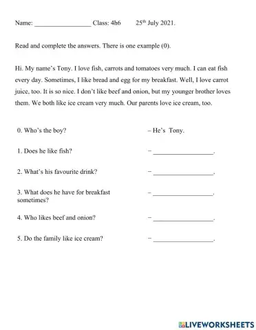 Tieng Anh 4 Unit 13 hw 2