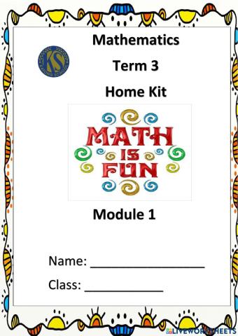 Term 3 Maths Homekit Module 1