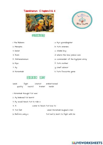 Tutankhamun Chapters 3 and 4