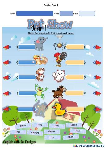 Year 1: Pet Show 1