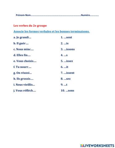 V. du 2e groupe