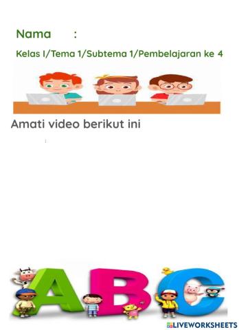 Huruf dan tertib menulis