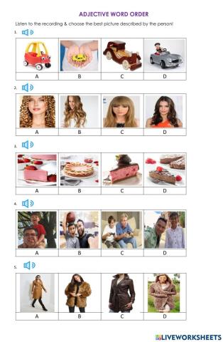 Adjective word order