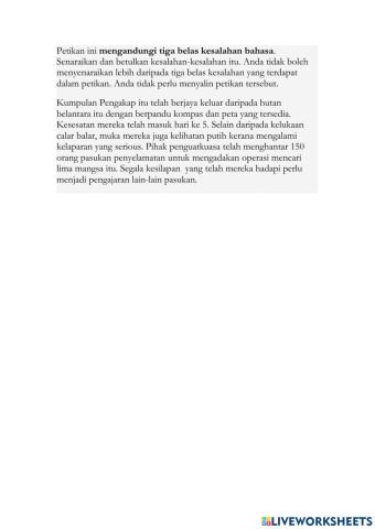 Latihan penyuntingan bm spm