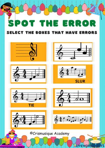 Spot the Musical Error!