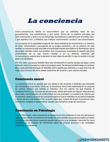 Conciencia