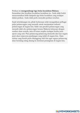 Latihan penyuntingan bm spm