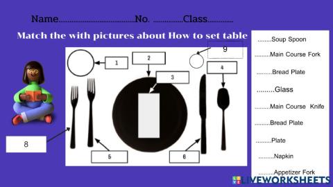 Tools for setting table