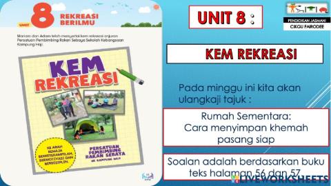 PJK Tahun 4 ( Cara Menyimpan Khemah Pasang Siap )