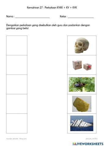 Kemahiran 27: Perkataan KVKK+KV+KVK