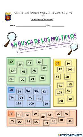 Múltiplos de números