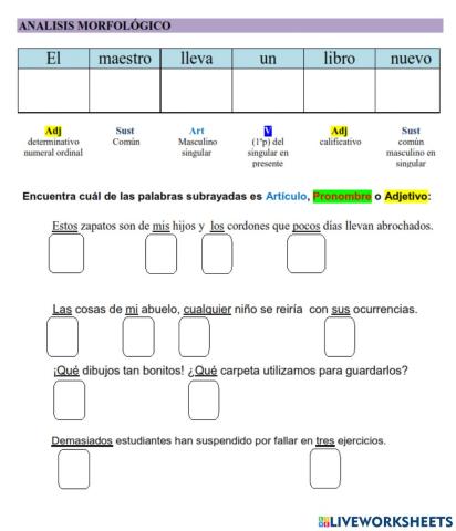 Análisis Morfológico