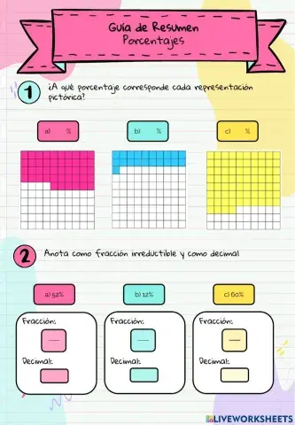 Guía Resumen completa porcentajes