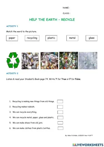 M7 Help the Earth recycle