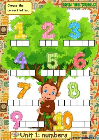 Monkey numbers