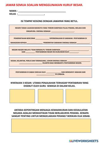 Kesan penjajahan terhadap pentadbiran