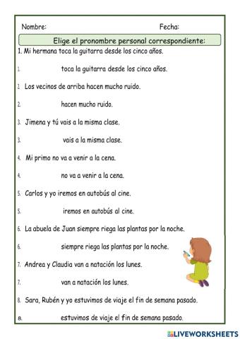 Pronombres Personales