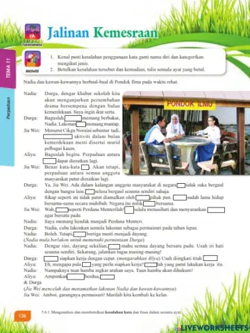Kesalahan Kata Ganti Nama Tingkatan 2 M-S136