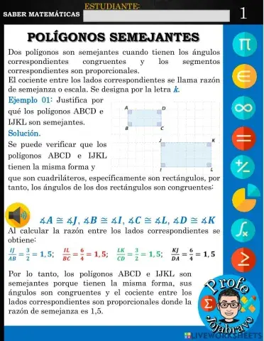 Polígonos semejantes