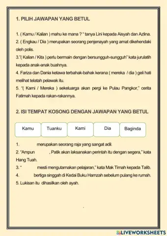 Kata ganti nama diri