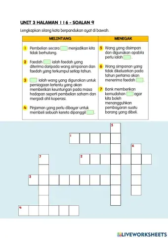 Silang kata wang tahun 5