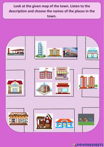 Listen an Choose the places