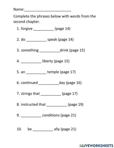Gulliver's Travel - Chapter 2- Activity 1