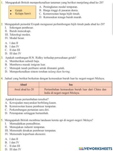 Kesan pentadbiran barat terhadap ekonomi dan sosial