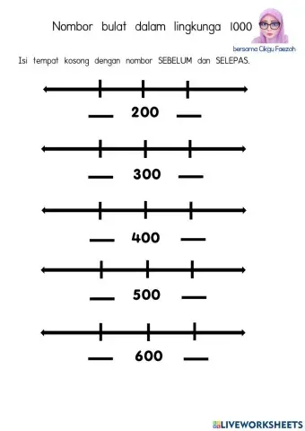 Nombor bulat dalam lingkungan 1000